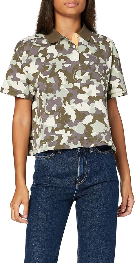 camo polo jeans
