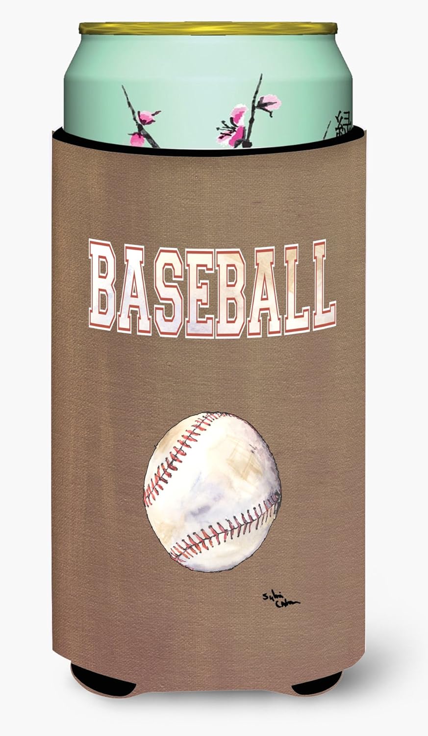 Caroline's Treasures 8485TBC Baseball Tall Boy Beverage Insulator Beverage Insulator Hugger, Tall Boy, multicolor