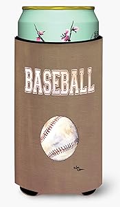 Caroline's Treasures 8485TBC Baseball Tall Boy Beverage Insulator Beverage Insulator Hugger, Tall Boy, multicolor