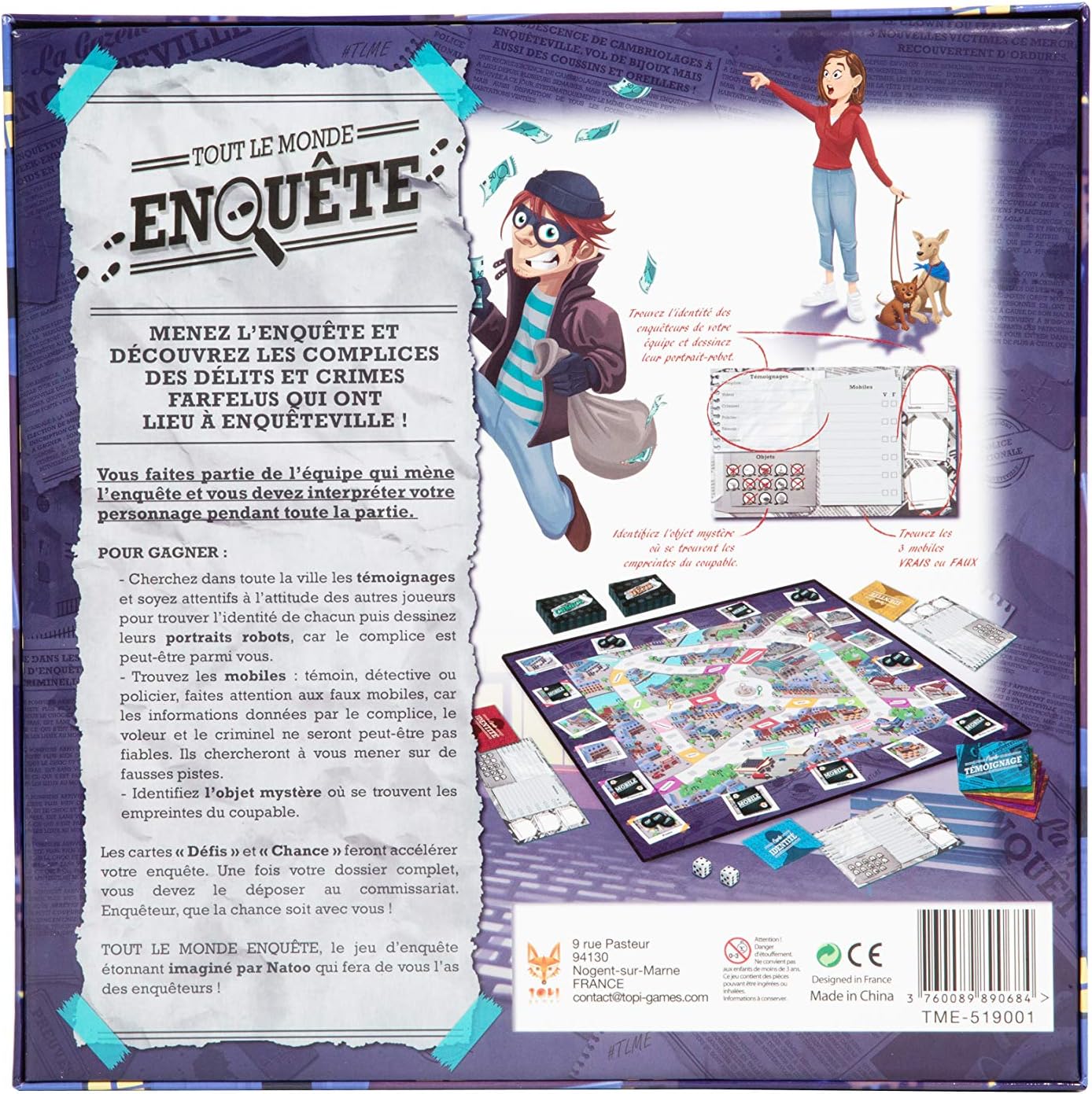 TOPI GAMES Company Games, TME-519001, Blue, Purple, Black White, Bleu, Violet, Noir Blanc - Image 4