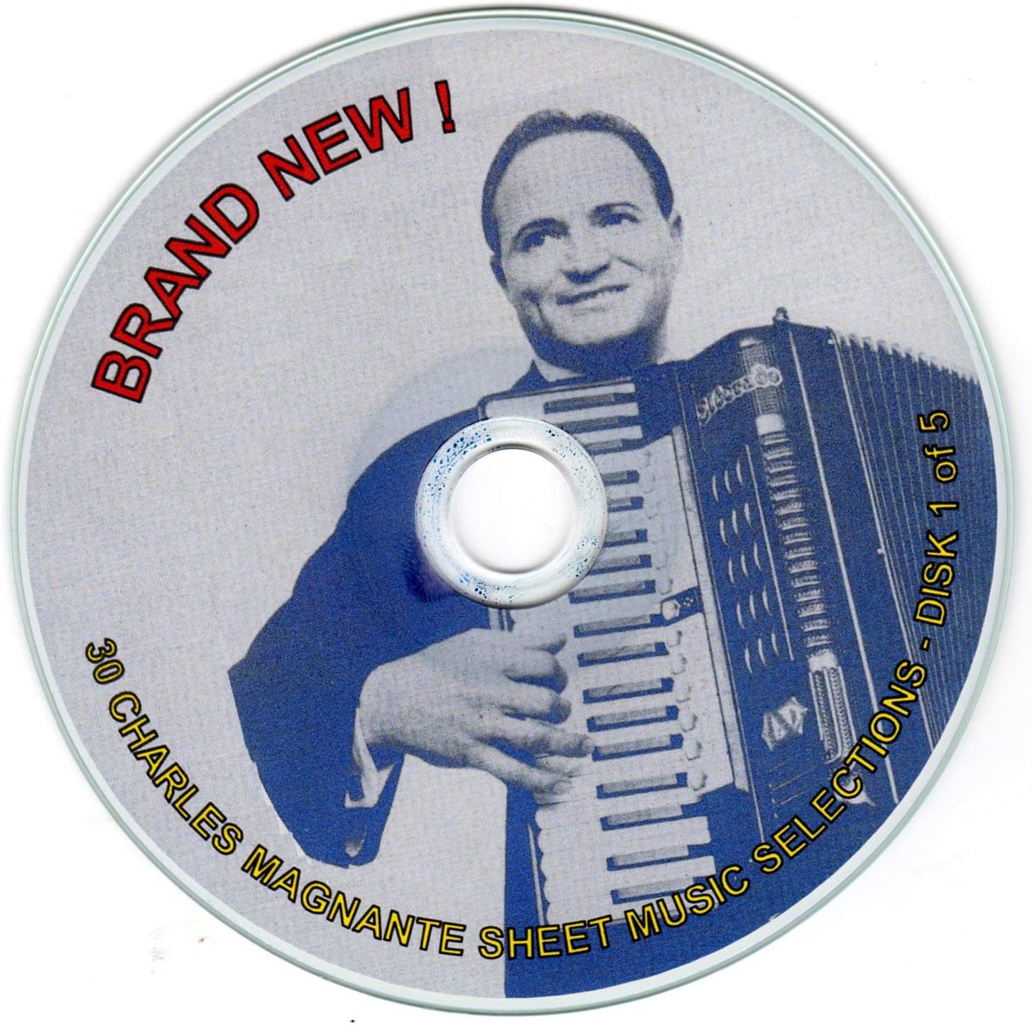 Charles Magnante Accordion Sheet Music CD - Vol 1 - 12 Arrangements