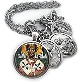 St. Cyprian of Carthage, Patron Saint Catholic Jewelry, Necklace, Keychain or Clip, Confirmation Gift