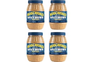 Plochman's Kosciusko The Original Spicy Brown Mustard, Bold and Zesty Flavor, 9 Ounce (Pack of 4)