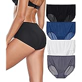 ANLIQI Quick Dry Underwear for Women Travel Panties Pack Hipster Panty Soft & Lightweight Bikini Brief Stay Fresh Undies