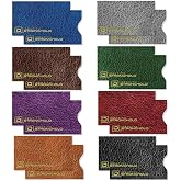 RFID Blocking Credit Card Sleeve Protectors &ndash; USA Made Slim Wallet Inserts for Credit Cards, Debit Cards &amp; ID Protection (16, Leather Look)