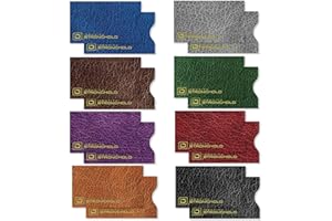 ID Stronghold - RFID Blocking Sleeves - Passport and Credit Card Protector Sleeves - Identity Theft Protection (Leather Look - 16 Pack)