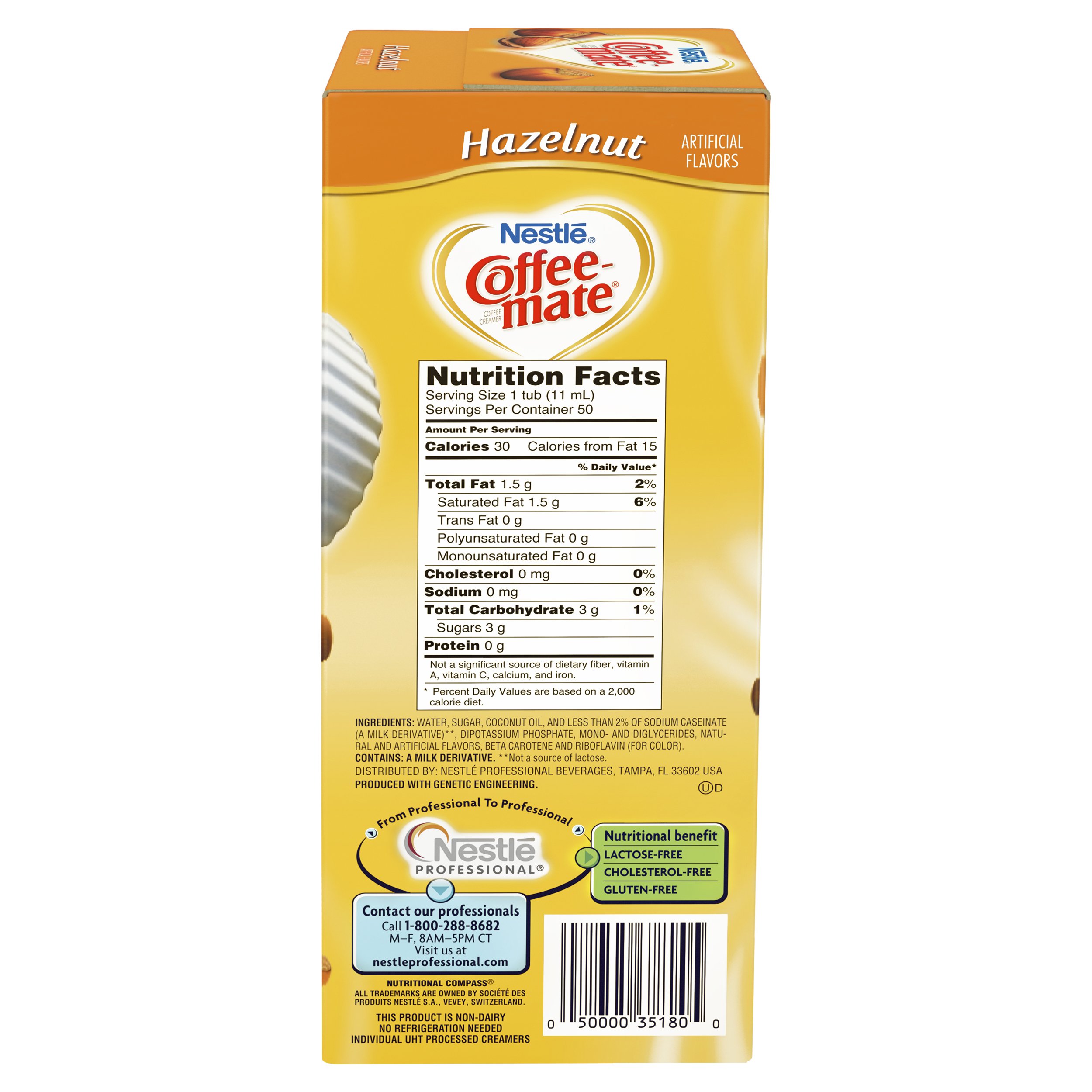 NESTLE COFFEE-MATE Coffee Creamer, Hazelnut, 0.375oz liquid creamer singles, 50 count - Image 4