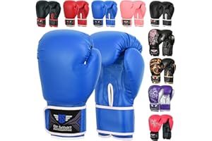 BESMART Be Smart Kids Boxing Gloves 4-12 Years 4oz 6oz Training Gloves for Children Sparring Youth Boxing Gloves Junior Training Mitts Punch PU Leather MMA Muay Thai Kick Boxing