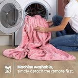 LIVIVO Electric Heated Blanket 160x130cm Ultra Soft Fleece 9 Heat Settings view 6