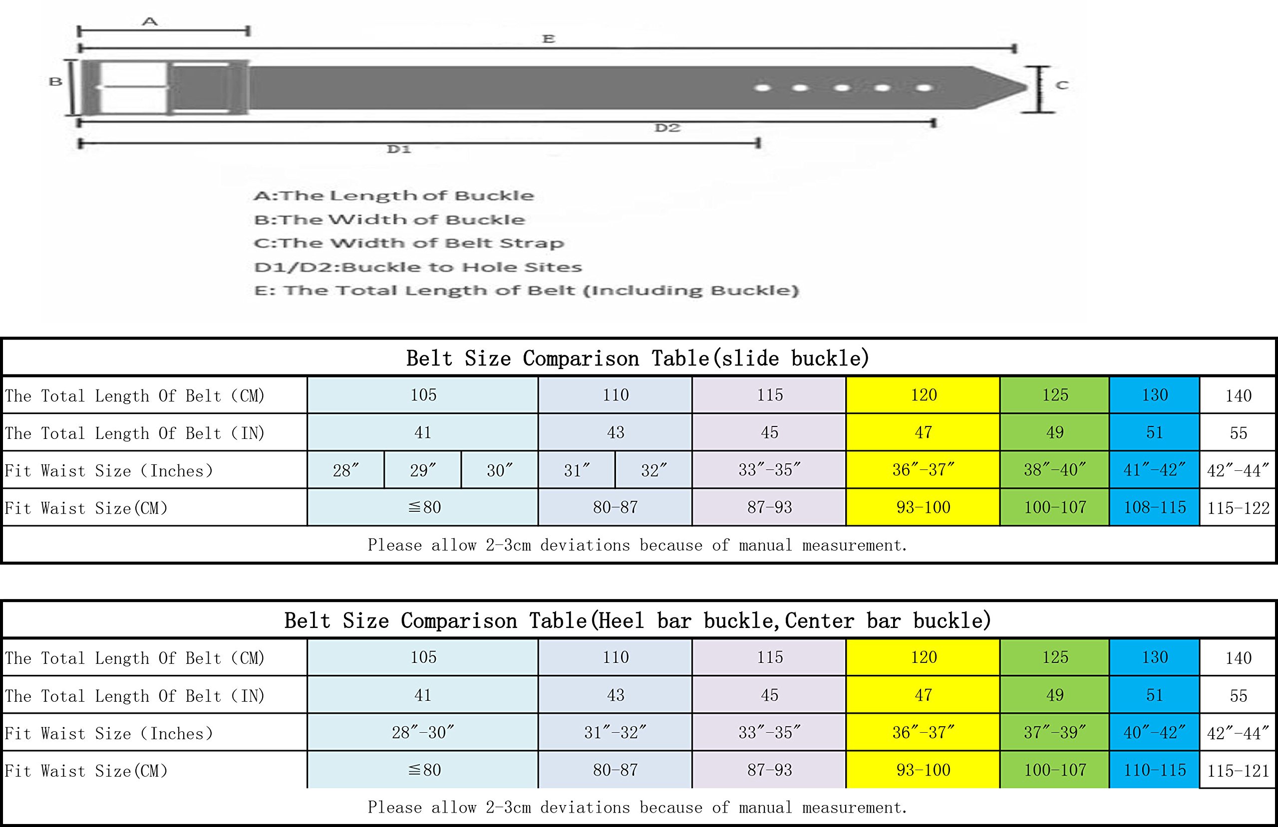 Faleto Herren Damen Gürtel Stoffgürtel mit Doppel D-ringe Schnalle Leinwand Canvas Jeansgürtel Belts 113cm + Original Geschenkbox (Schwarz)