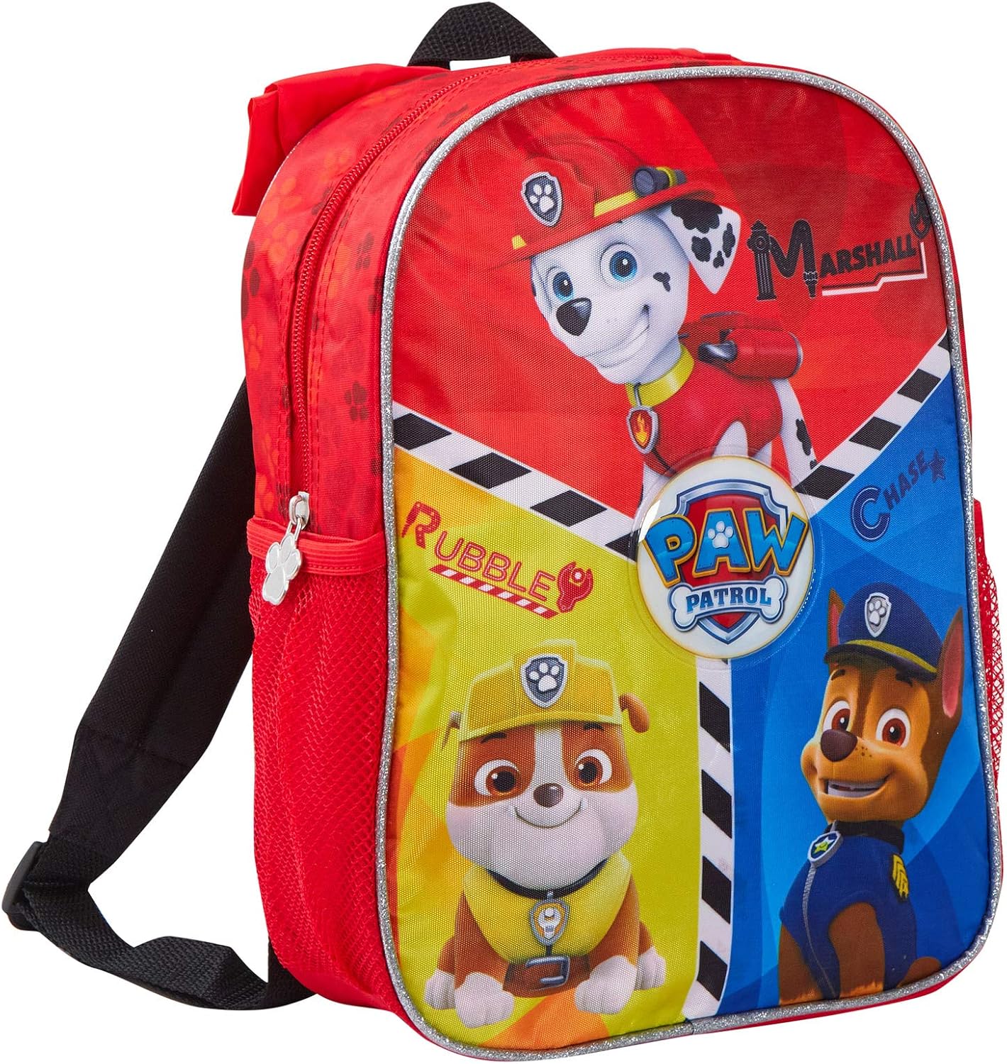 Paw Patrol Jungen Mädchen Rucksack mit Kapuze Rucksack Schule Reisetasche Gr. One size, Marshall