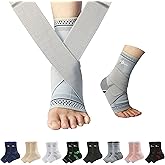 ABIRAM Ankle Brace for Women & Men, Ankle Compression Sleeve, Foot Sleeve with Wrap, Ankle Support, Foot Brace for Sprained Foot & Arch, Plantar Fasciitis Relief Socks, Achilles Tendonitis