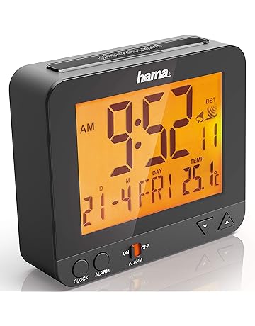 hama funk wecker rc550 sensorgesteuerte nachtlichtfunktion schlummerfunktion temperatur und datumsanzeige digital - fortnite speicherplatz andern