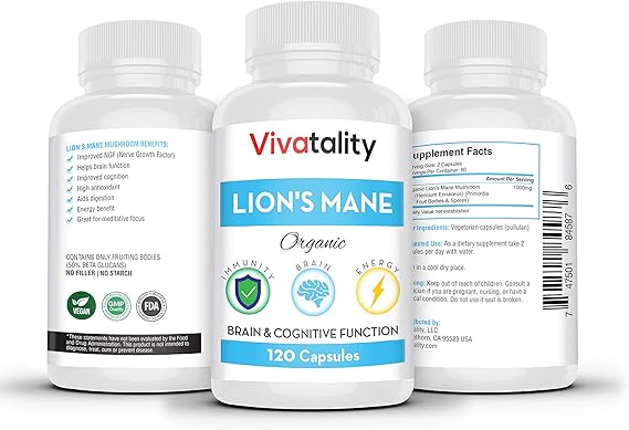 Amazon Com Lions Mane Nootropics Memory Supplement 1000 Mg