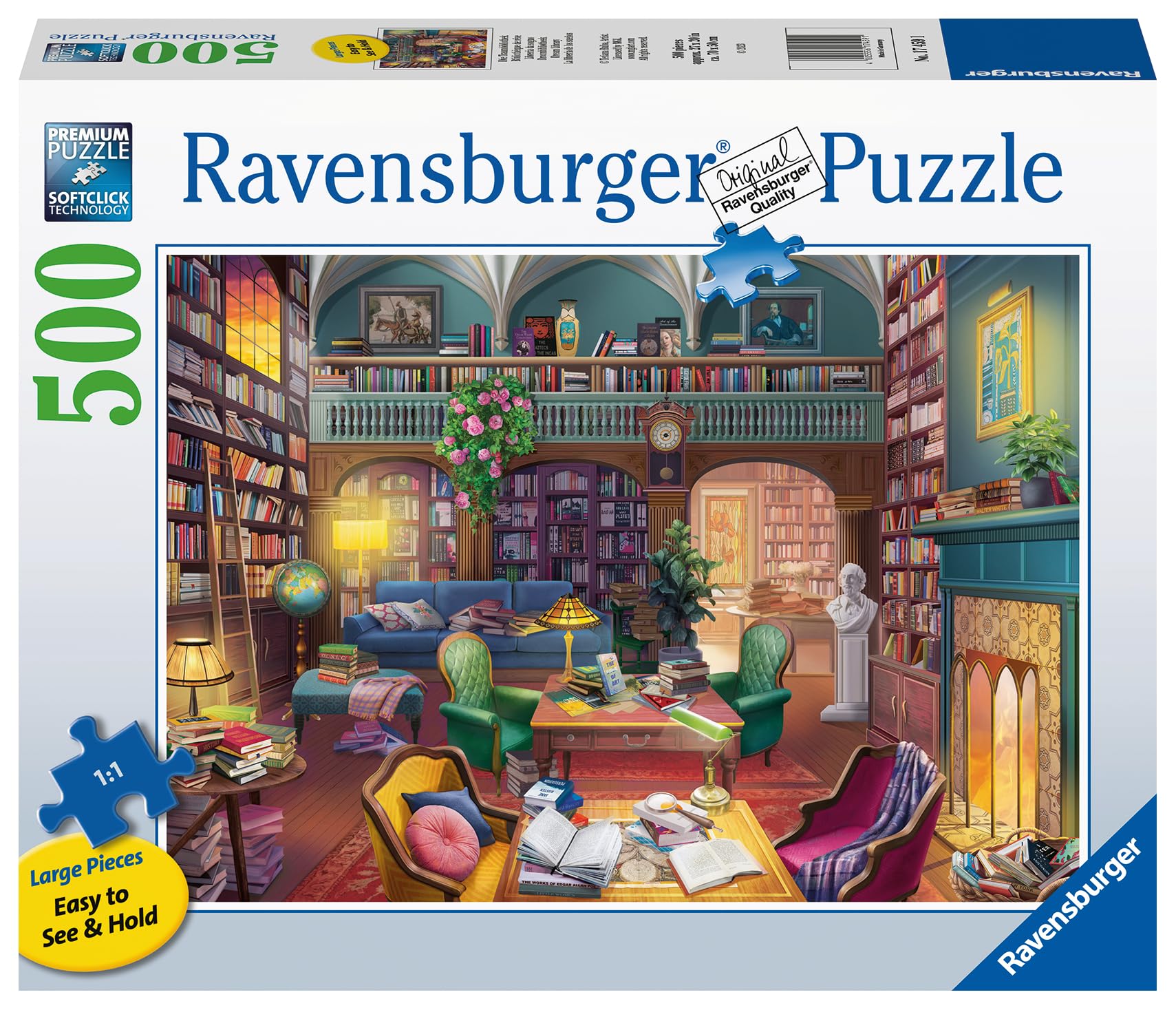 Ravensburger Dream Library 500 Piece Jigsaw Puzzles for Adults and Kids Age 10 Years +