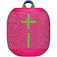 Ultimate Ears WONDERBOOM 3, Small Portable Wireless Bluetooth Speaker, Big Bass 360-Degree Sound for Outdoors, Waterproof, Dustproof IP67, Floatable, 131 ft Range - Hyper Pink