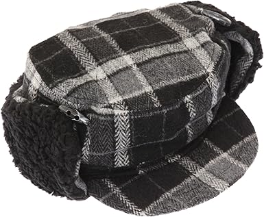 mens peaked trapper hat