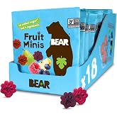Bear Real Fruit Snack Minis, Raspberry/Blueberry