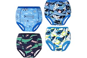 MOEMOE BABY Training Underwear Absorbent Cotton Potty Training Pants for Boys and Girls 2–9 Years