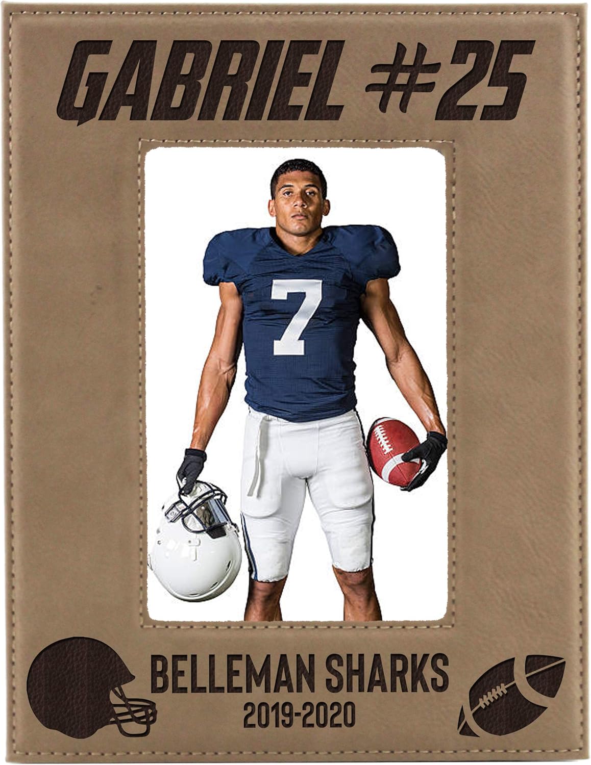 Personalized Football Sports Picture Frame Gifts Custom