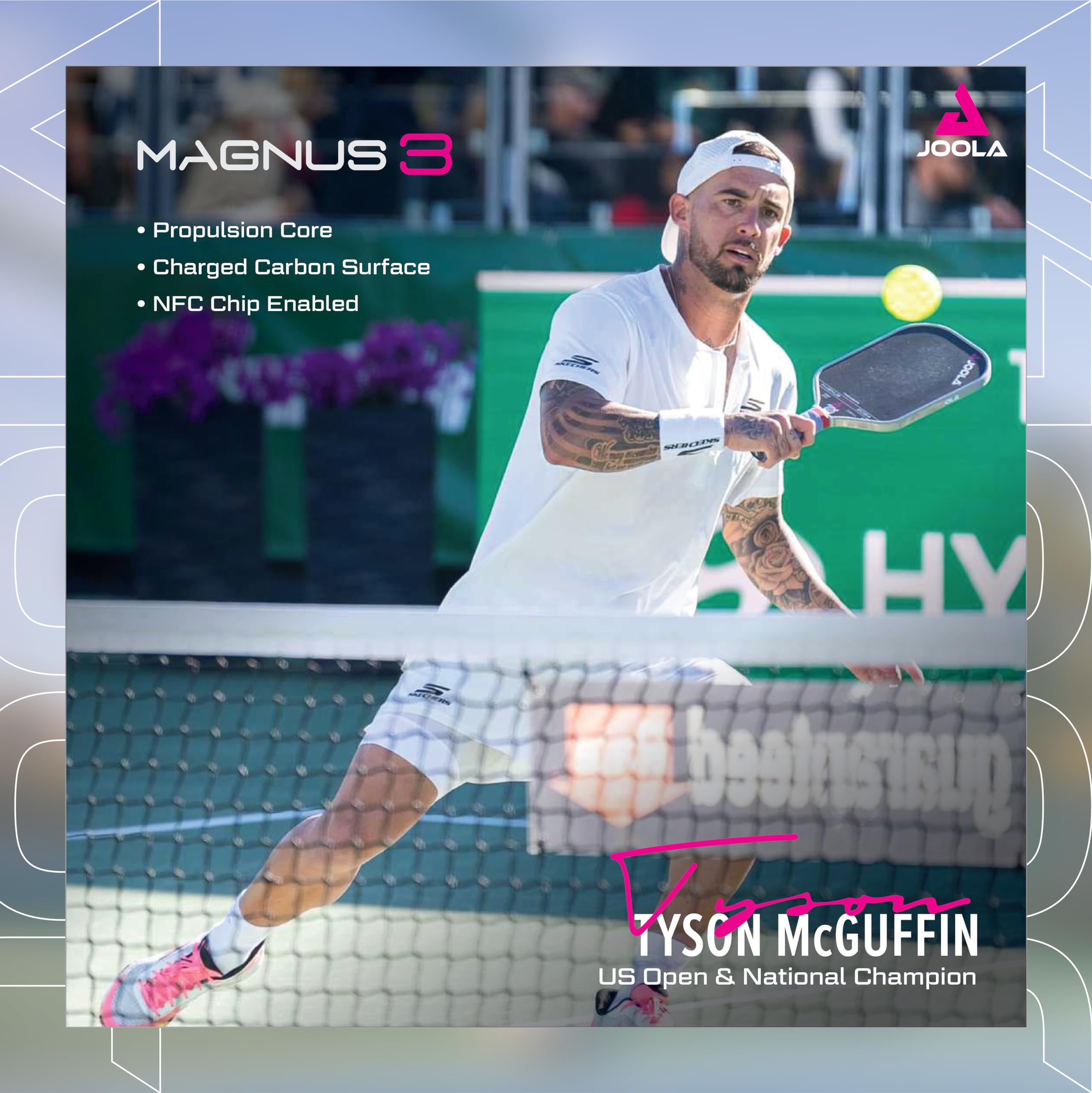 Tyson Pickleball Racket Mua JOOLA Tyson McGuffin Magnus 3 Pickleball Paddle with 1 Replacement ...