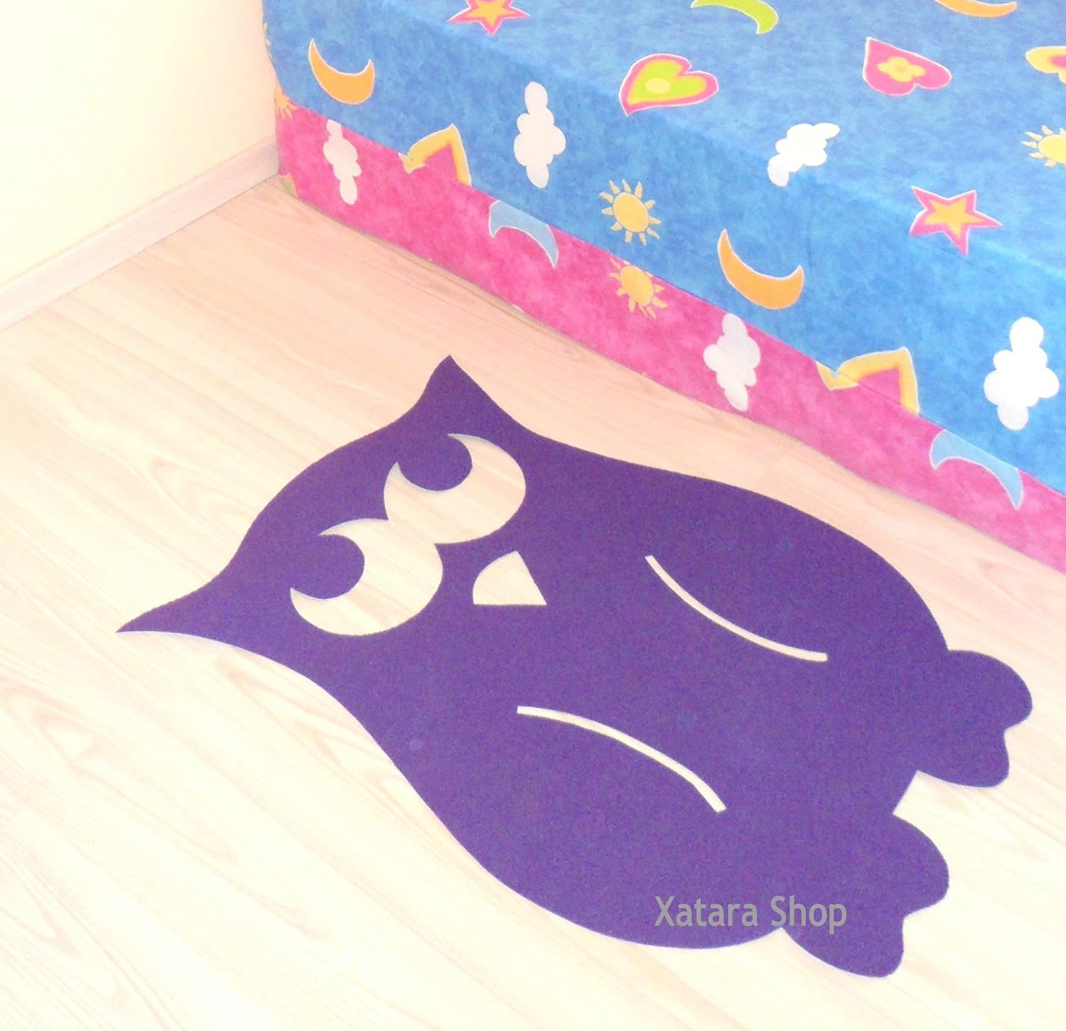 Amazon Com Nursery Owl Rug Playroom Kids Room Decor Floor