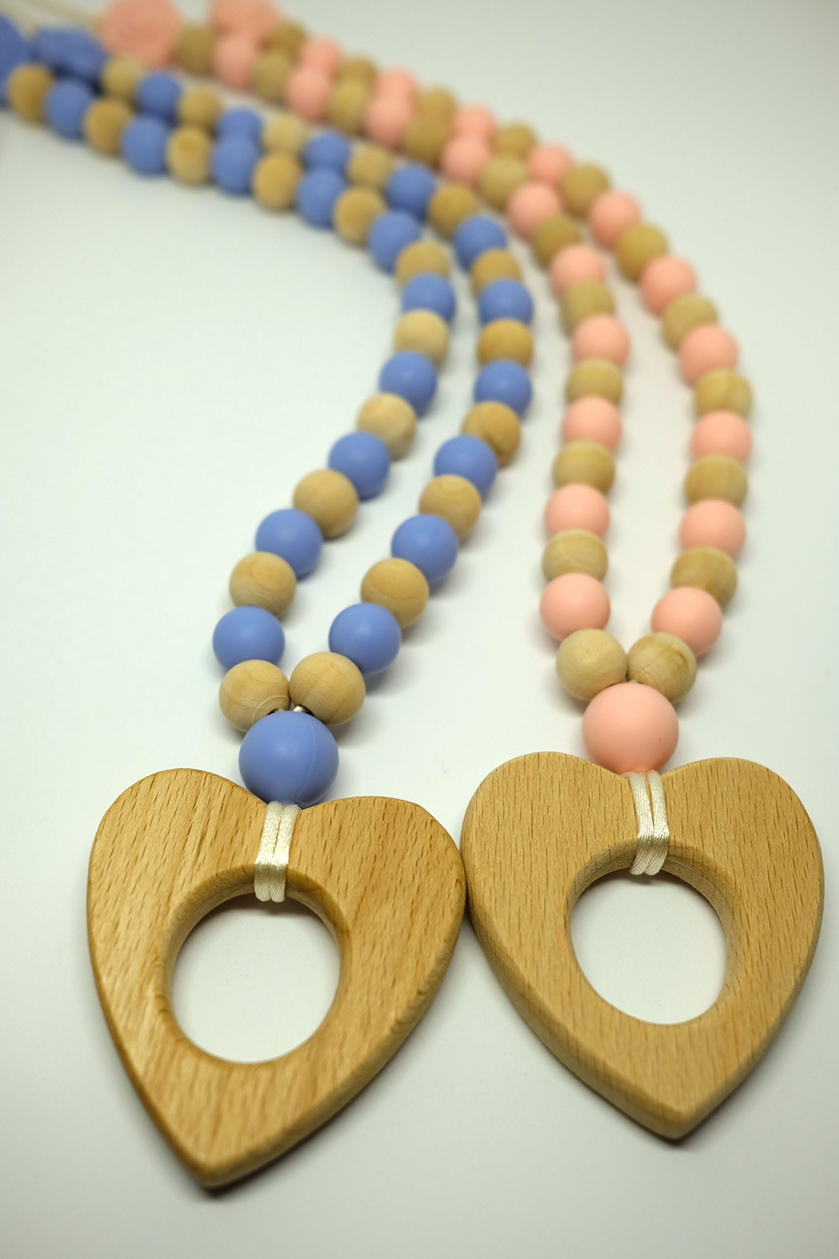 "Sweetheart" Wood and Silicone Teething Necklace