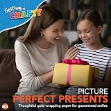 SOL Gold Tissue Paper 20 Pack 50x50cm Gift Wrapping Crafting view 3