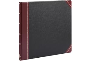 Boorum & Pease 25 Series Columnar Book, 24 Column, 150 Page, Black/Red (25-150-24)