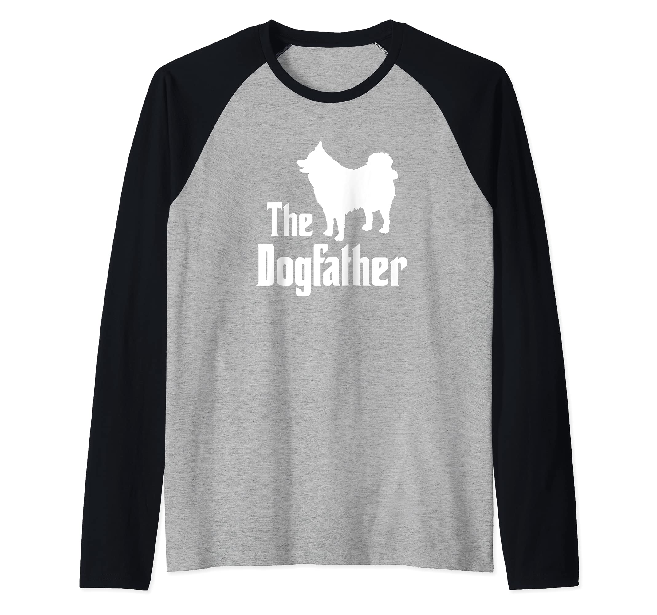 The Dogfather - funny dog gift, funny Icelandic Sheepdog Raglan Baseball Tee