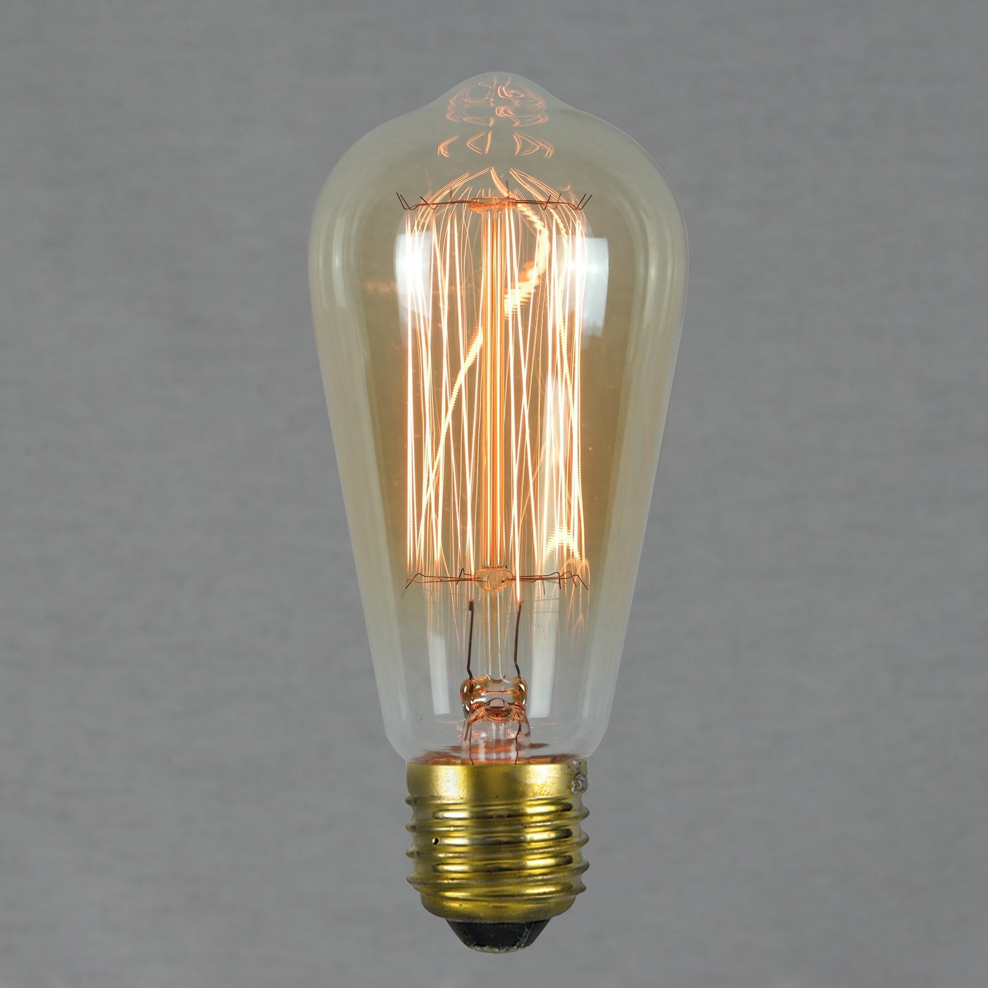 The Retro Boutique ® - Vintage Edison Light Bulb 60w - Squirrel Cage 64mm E27 ES Dimmable