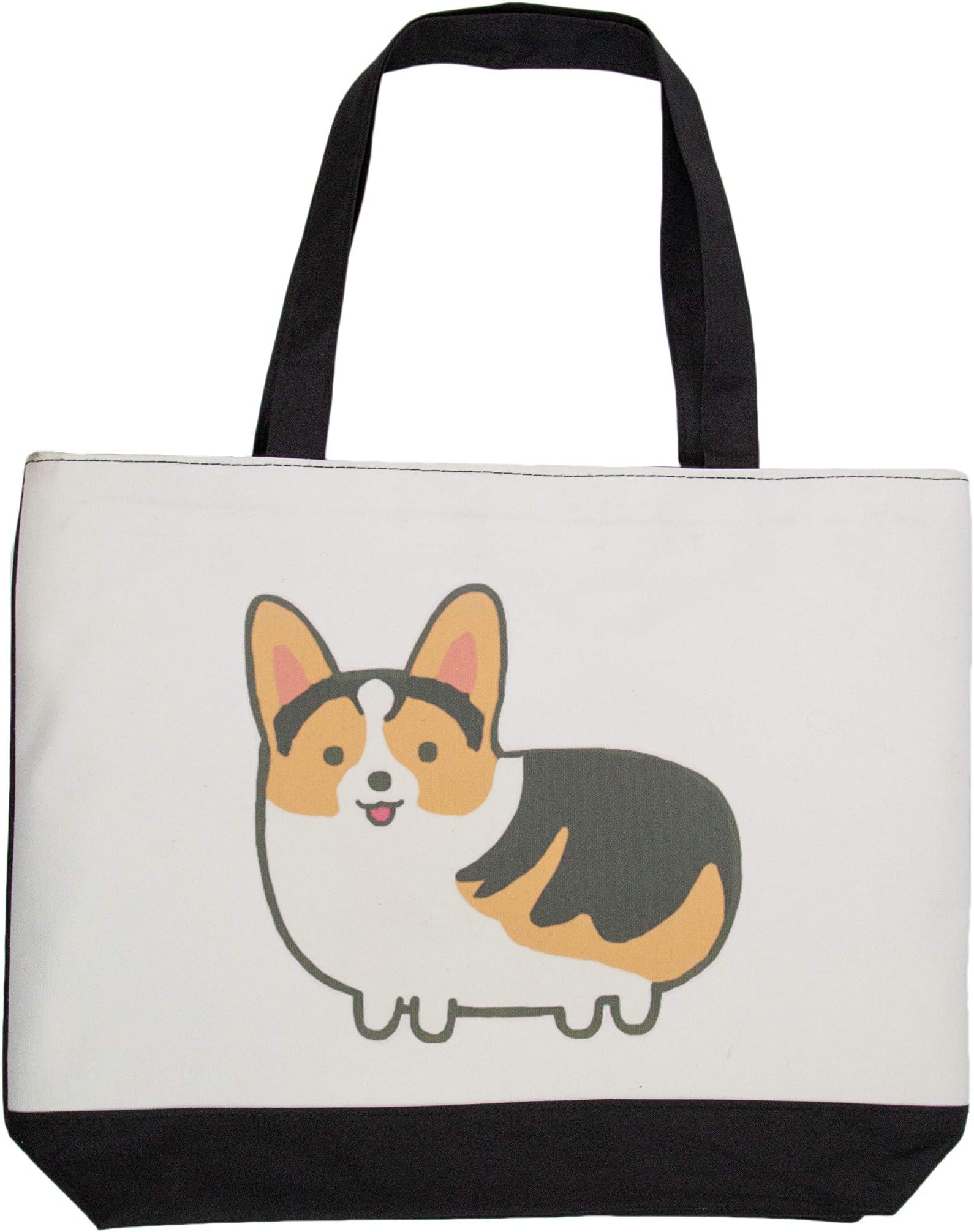 Nayo The Corgi Chubby Corgi Canvas Bag big capacity