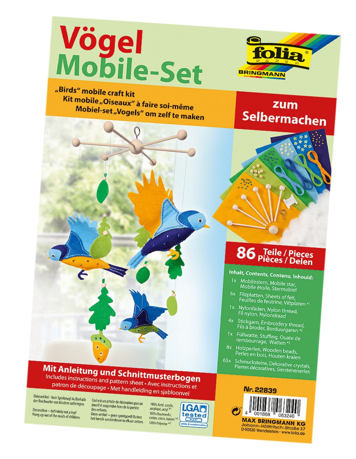 Folia 22839 – Mobile Set Vögel
