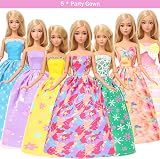 Miunana 110 Doll Clothes 11.5 Inch Fashion Outfits Set Dresses Shoes Hangers view 3