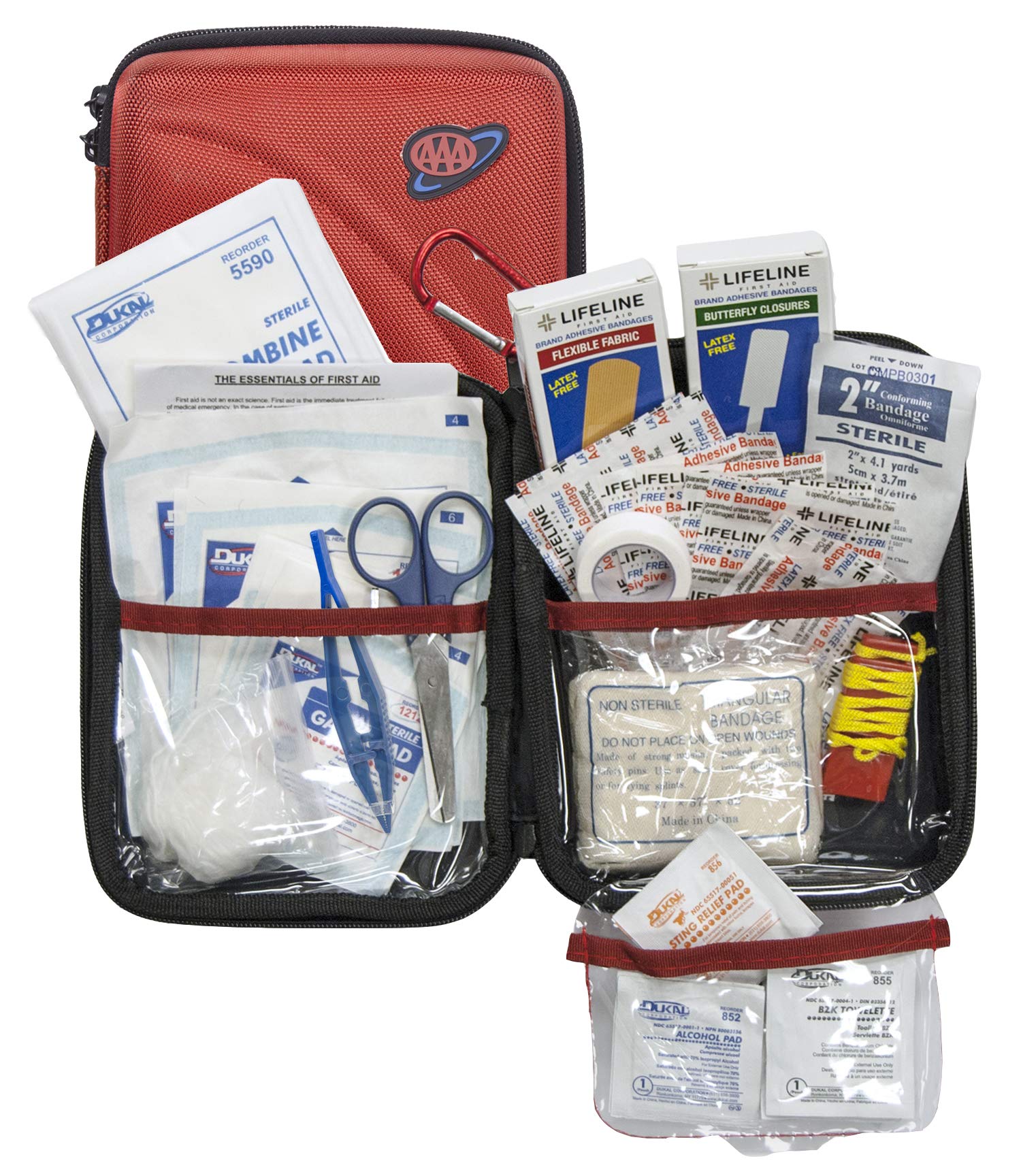 Lifeline 4184AAA AAA 85 Piece Commuter First Aid Kit packaged in