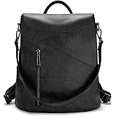 molshine Backpack,Fashion Casual Travel PU Leather Daypack Bag Shoulder Rucksack Handbags for Women HB041