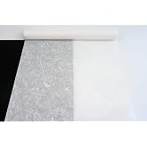 Korean Traditional Mulberry Paper HanJi Roll Natural Fiber Texture UnYong-Ji White 21.3" x 787.4" (54cm x 20m)