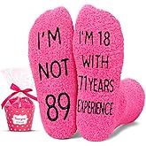 HAPPYPOP Birthday Gifts for Elderly Women - Birthday Socks for 86-89 Year Old Lady