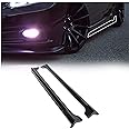 KUAFU Side Skirt Extension Replacement Compatible with 2012-2015 Honda Civic 4DR Sedan Rocker Panels Guard Spoiler Body Kit Black ABS