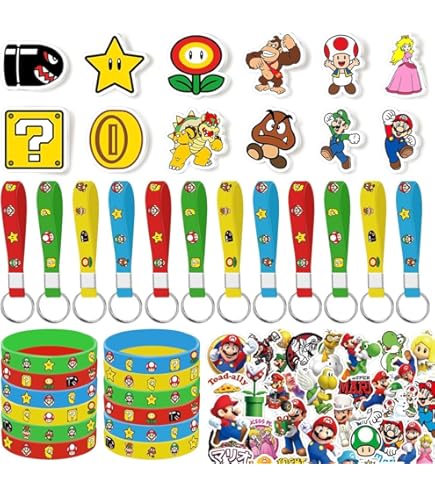 Amazon.com: Super Mario Party Favors Bulk Set ~ Bundle with 60