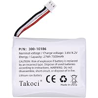 KUNLUN 7500mAh 3.6V Replacement Battery For ADT Command Security Panel – Compatible With 300-10186, ADT5AIO, ADT7AIO Models
