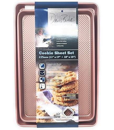 David Burke Pans Baking Sheet Cooling Rack Set [2 Cookie Sheets