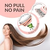 marQus Detangling Hair Brush Women Men BioPlastic Peach view 2