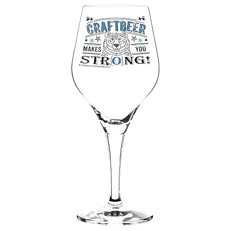 RITZENHOFF Craft Beer Bierglas von Kathrin Stockebrand, aus Kristallglas, 250 ml, mit fünf Bierdeckeln
