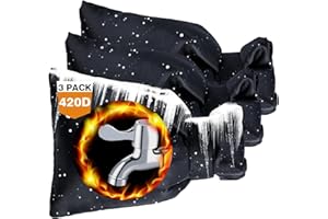 Yogayet 3 Pack Outdoor Faucet Covers for Winter Outdoor Spigot Covers Waterproof Freeze Protection, 8.3" x 5.4" Insulated Reusable Faucet Covers for Winter, Antifreeze Hose Bib Insulation Socks