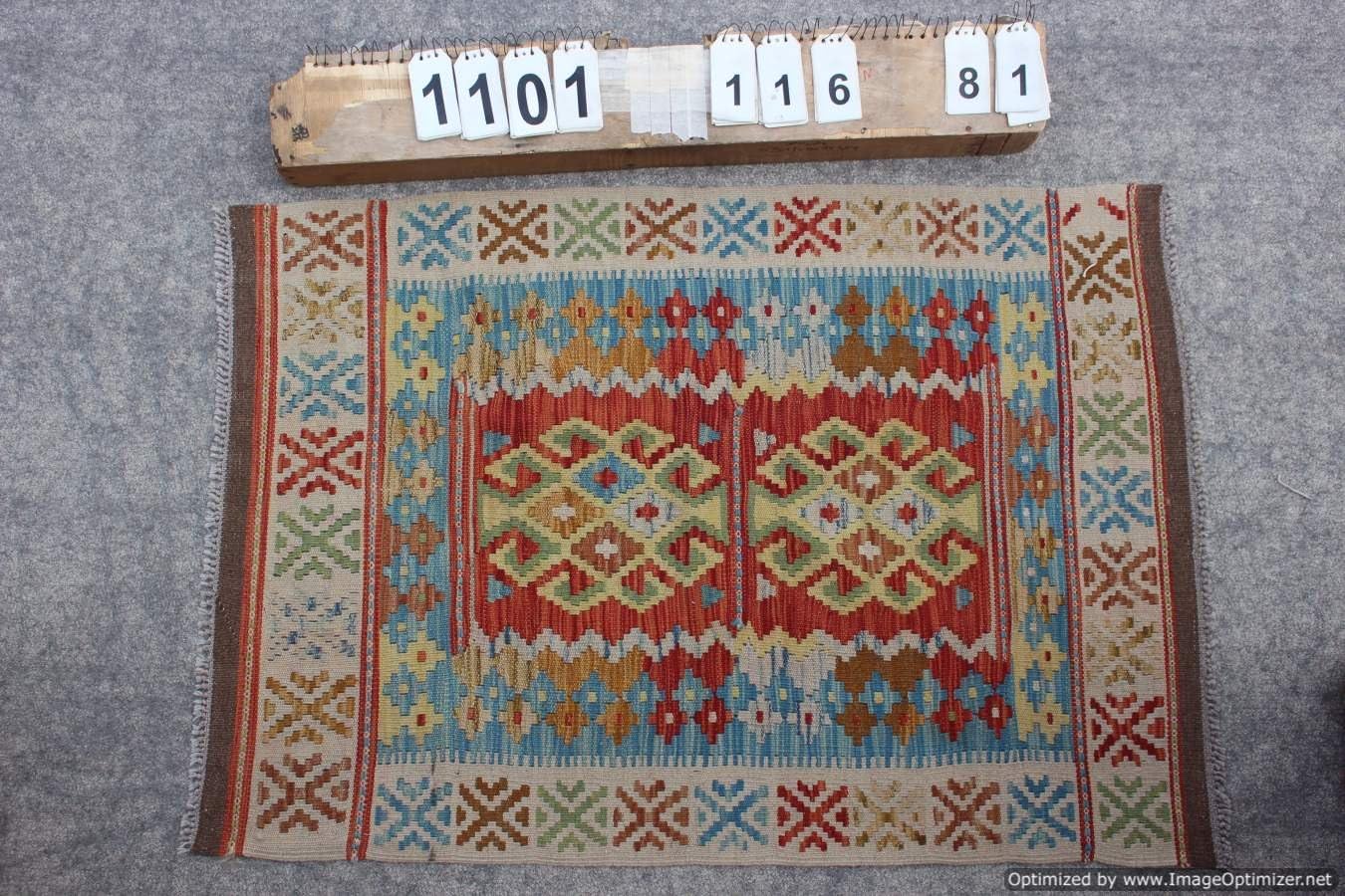 Afghan Kilim 1101 Size 116 x 81 cm