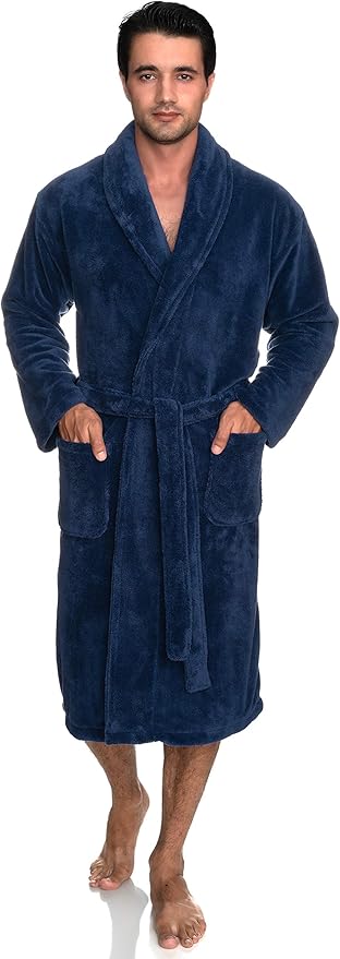 towelselections men's plush kimono robe