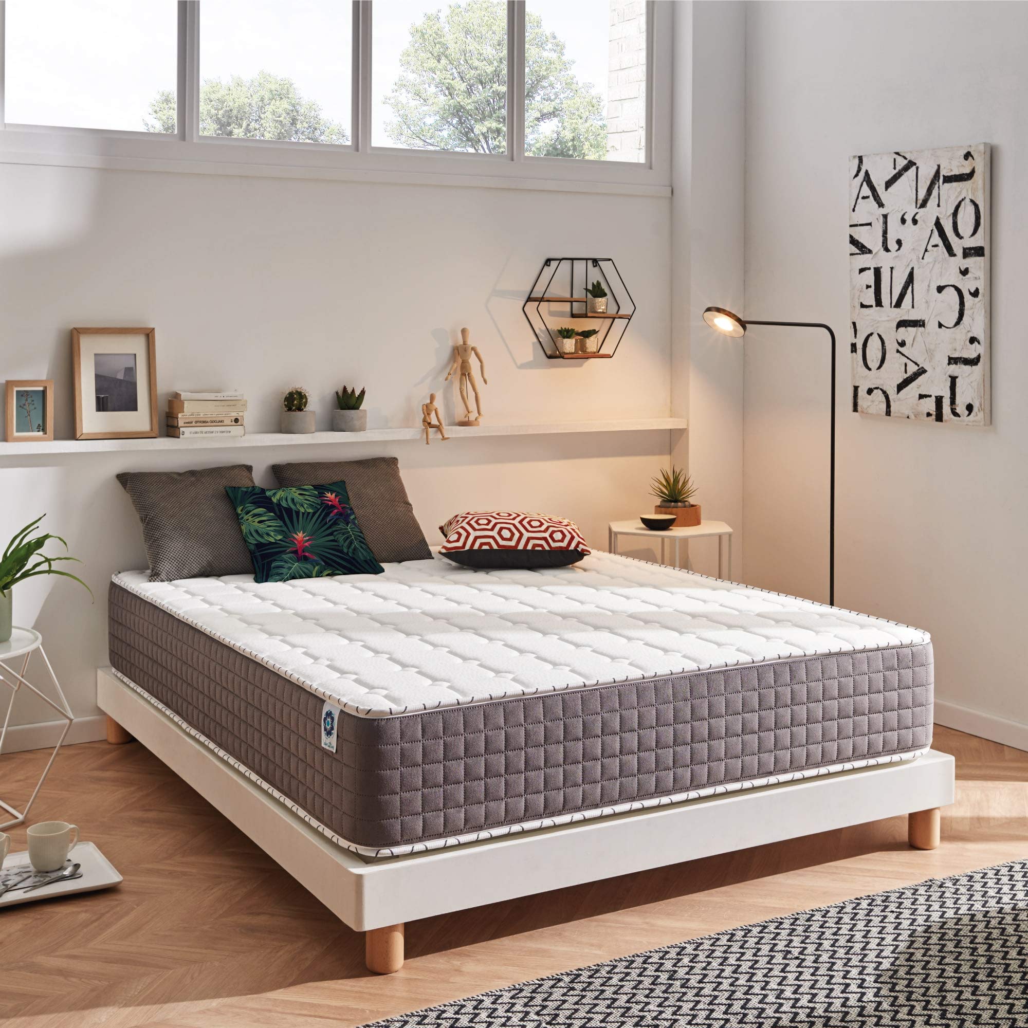 naturalex140x190cm Mattress Memory Foam Mattress 11 Inch Deep Extra Firm Mattress (140x190cm) Fire Retardant Skin Friendly, Extrafresh