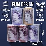 BARGAINS-GALORE Pound Note Design Money Tin 5 Piece Set Saving Box 15x10cm view 5