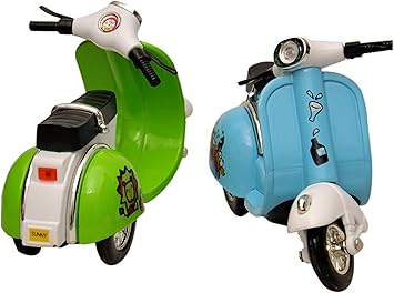 Toyshine Unbreakable Die Cast Scooter Toy, Real Scooter Model 5 Inches, Set of 2